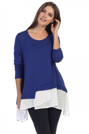 Modal Stretch Jersey Contrast Tunic (062-T)