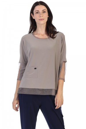 Stretch Jersey ITY Drop Shoulder Tunic (IT-107)